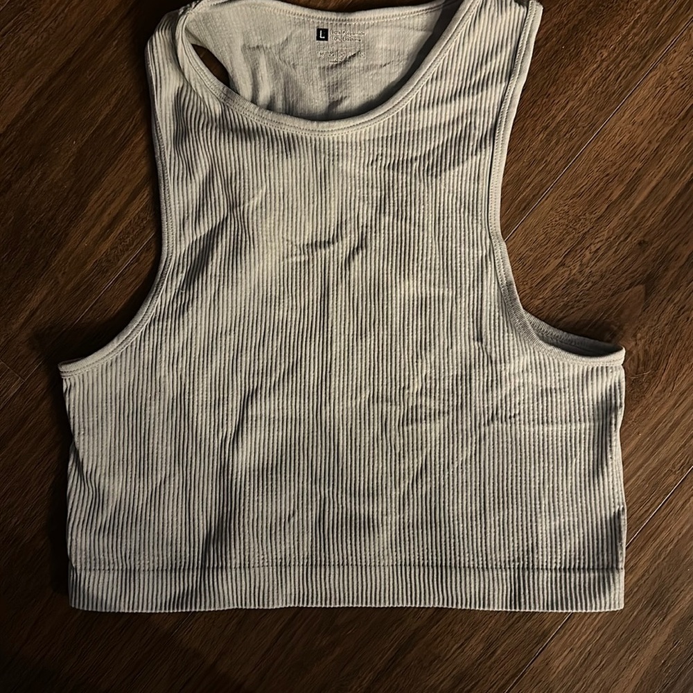 Baby blue athletic top